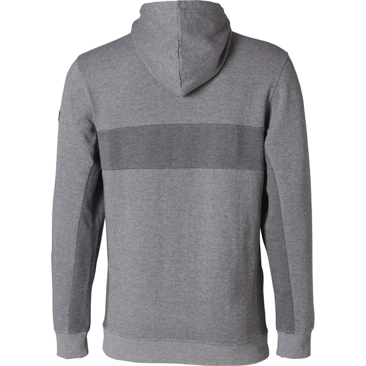 Fristads Kansas Evolve Double-Face Hooded Sweatshirt Grey/Dark Grey Back1#colour_grey-dark-grey