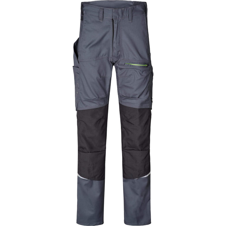 Fristads Kansas Evolve Mechanical Stretch Flexforce Trousers Grey/Dark Grey Front1#colour_grey-dark-grey