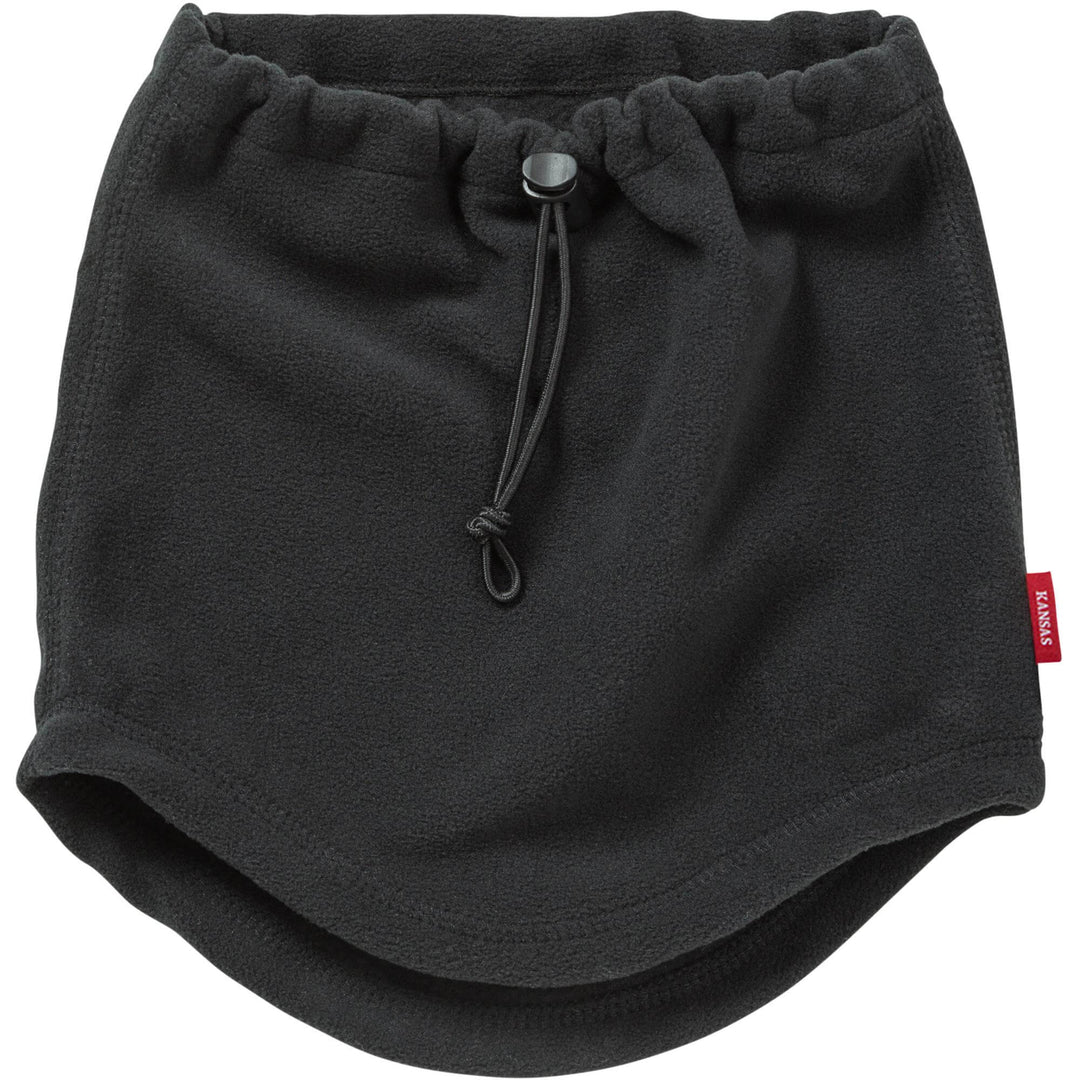 Fristads Kansas Fleece Neckwarmer - 9119 FL Black Front1#colour_black