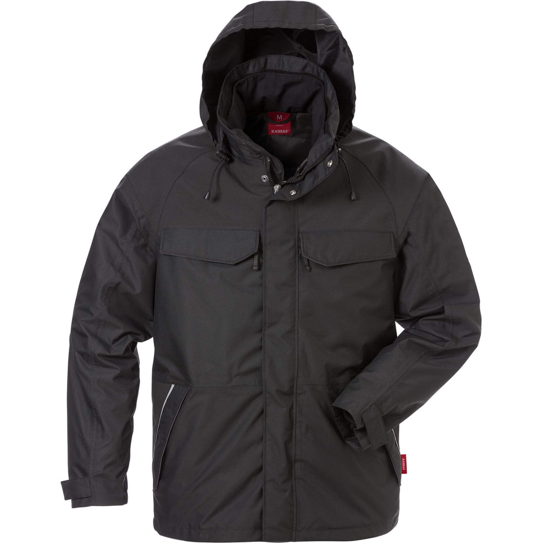Fristads Kansas Icon Airtech 3-In-1 Jacket - 4056 GTT Black Front1#colour_black