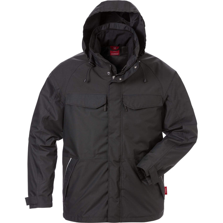 Fristads Kansas Icon Airtech 3-In-1 Jacket - 4056 GTT Black Front1#colour_black