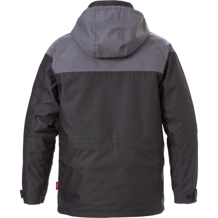 Fristads Kansas Icon Airtech 3-In-1 Jacket - 4056 GTT Black/Grey Back1#colour_black-grey