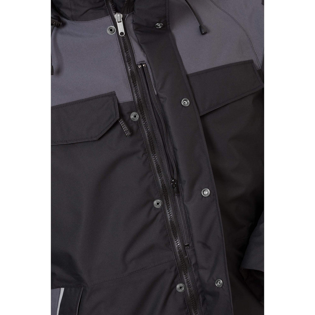 Fristads Kansas Icon Airtech 3-In-1 Jacket - 4056 GTT Black/Grey Detail1#colour_black-grey