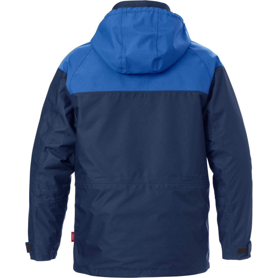 Fristads Kansas Icon Airtech 3-In-1 Jacket - 4056 GTT Navy/Royal Back1#colour_navy-royal