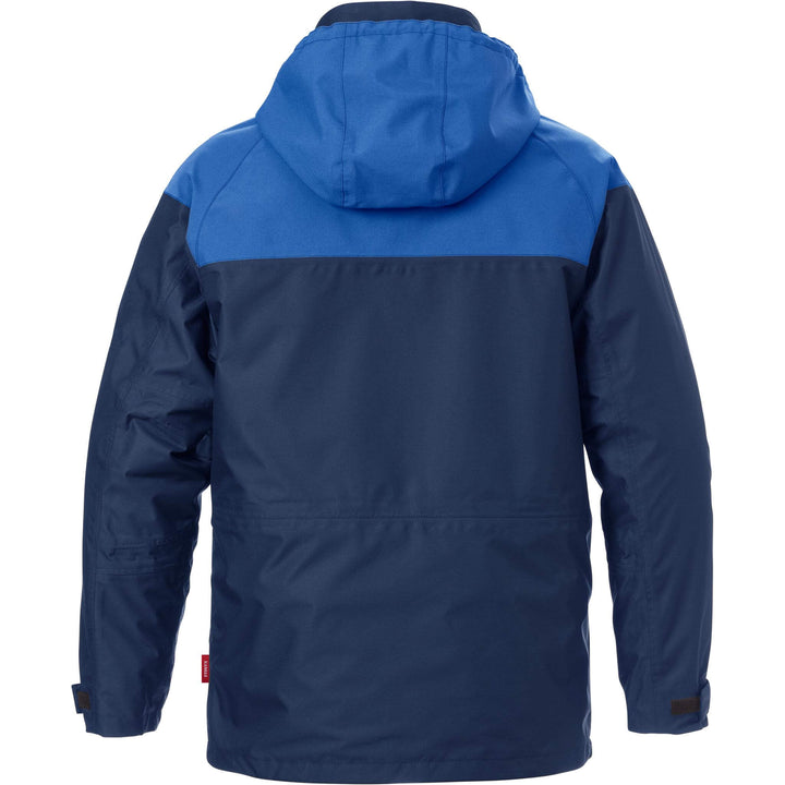 Fristads Kansas Icon Airtech 3-In-1 Jacket - 4056 GTT Navy/Royal Back1#colour_navy-royal