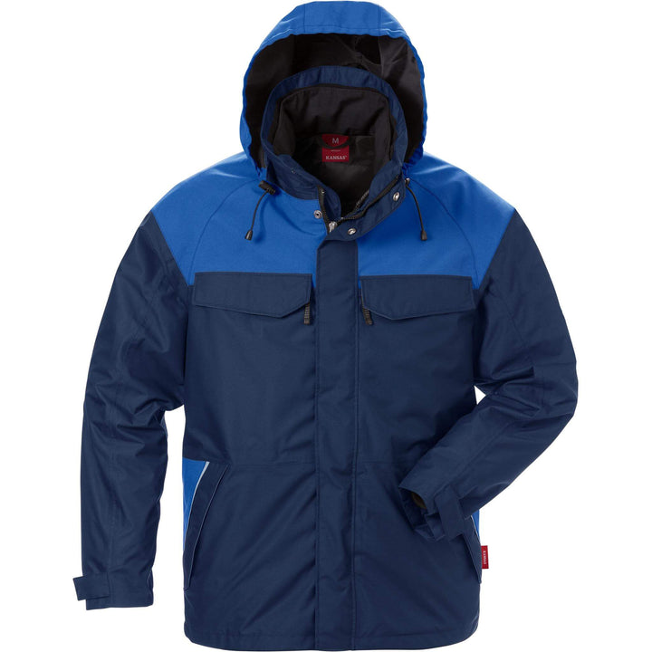 Fristads Kansas Icon Airtech 3-In-1 Jacket - 4056 GTT Navy/Royal Front1#colour_navy-royal