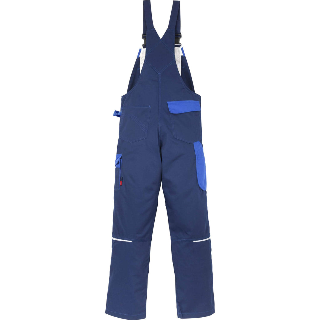 Fristads Kansas Icon Bib and Brace Navy/Royal Back1#colour_navy-royal