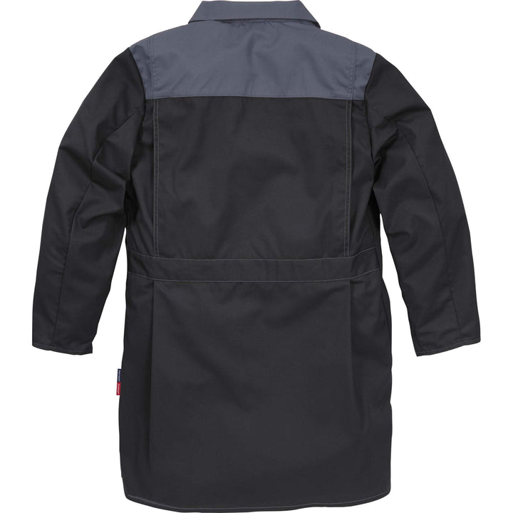 Fristads Kansas Icon Coat Black/Grey Back1#colour_black-grey