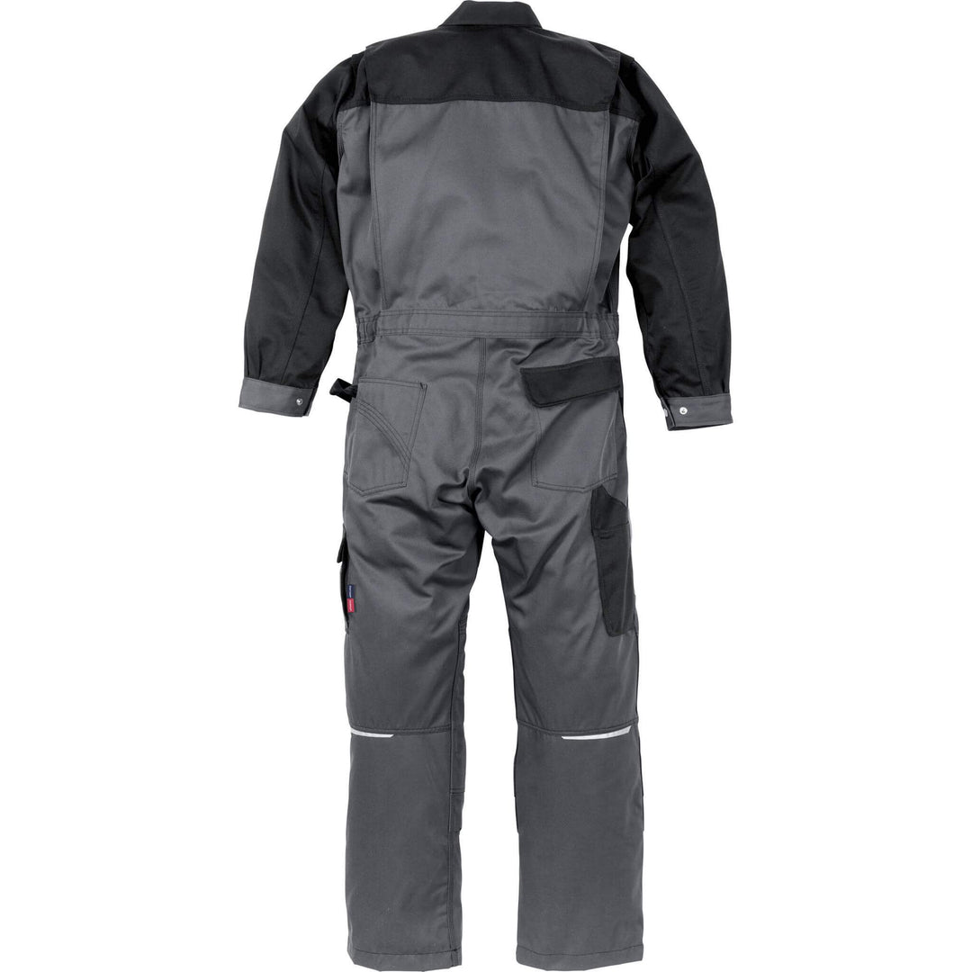 Fristads Kansas Icon Coverall Grey/Black Back1#colour_grey-black