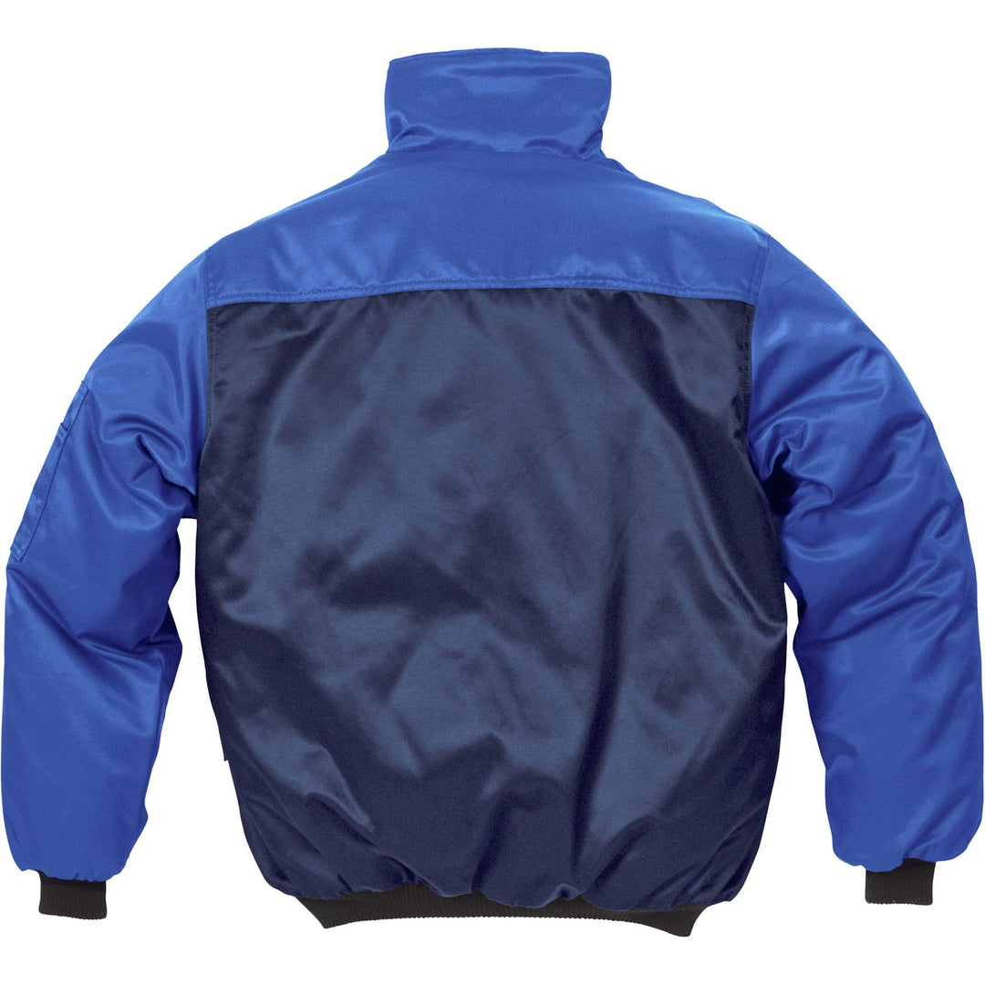 Fristads Kansas Icon Insulated Winter Pilot Jacket Navy/Royal Back1#colour_navy-royal