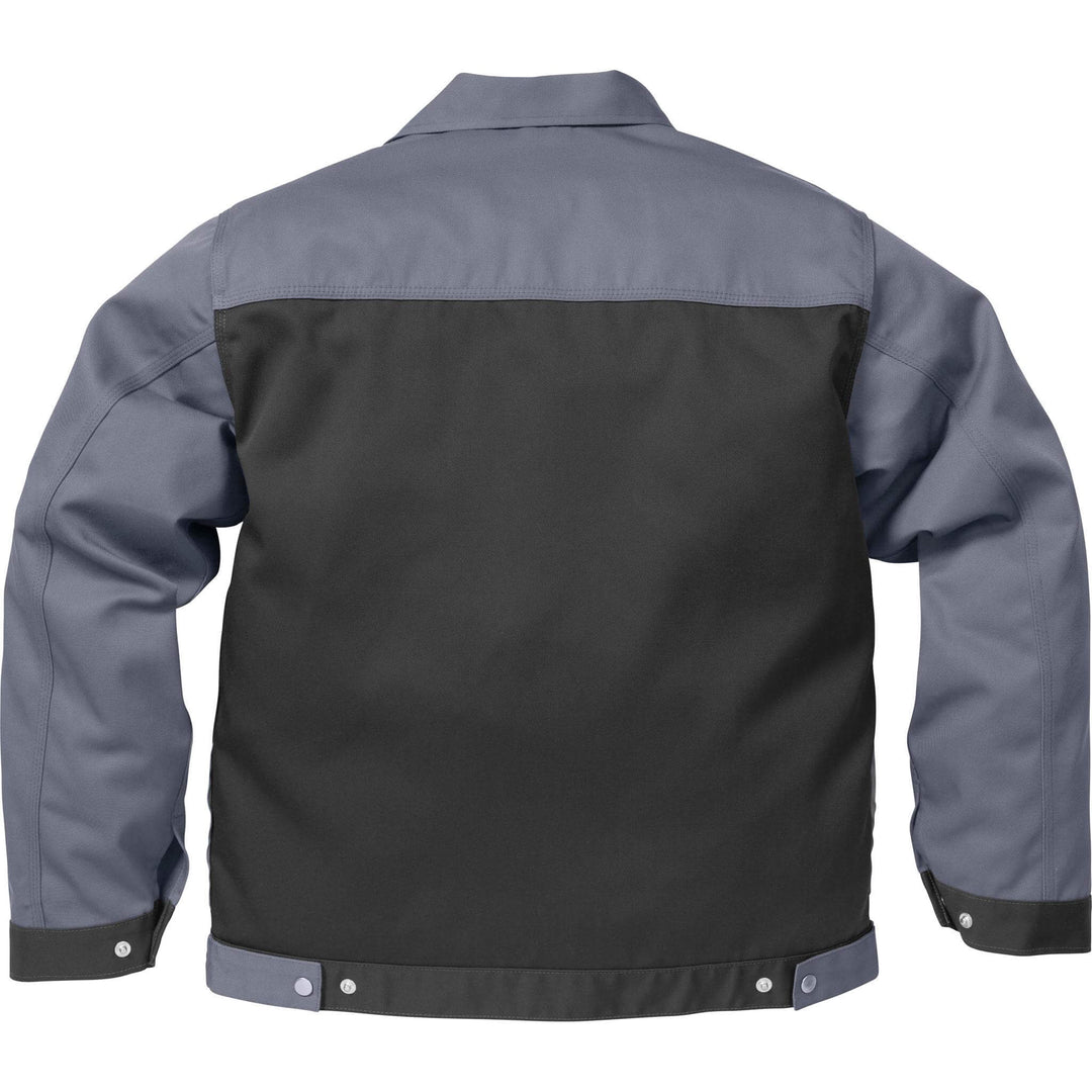 Fristads Kansas Icon Jacket Black/Grey Back1#colour_black-grey