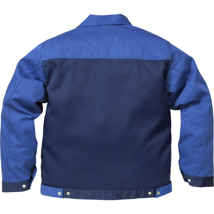 Fristads Kansas Icon Jacket Navy/Royal Back1#colour_navy-royal