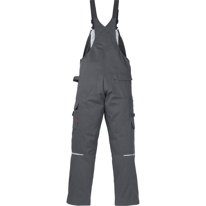 Fristads Kansas Icon One Bib and Brace Dark Grey Back1#colour_dark-grey