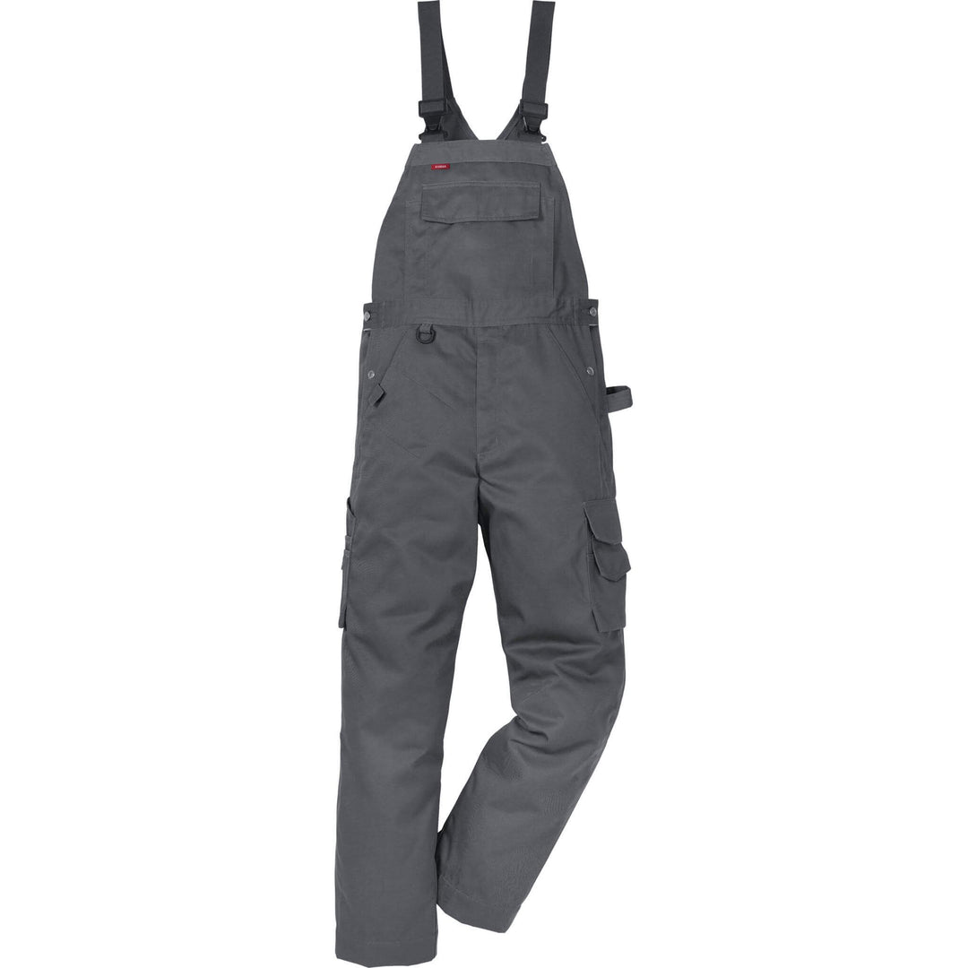 Fristads Kansas Icon One Bib and Brace Dark Grey Front1#colour_dark-grey