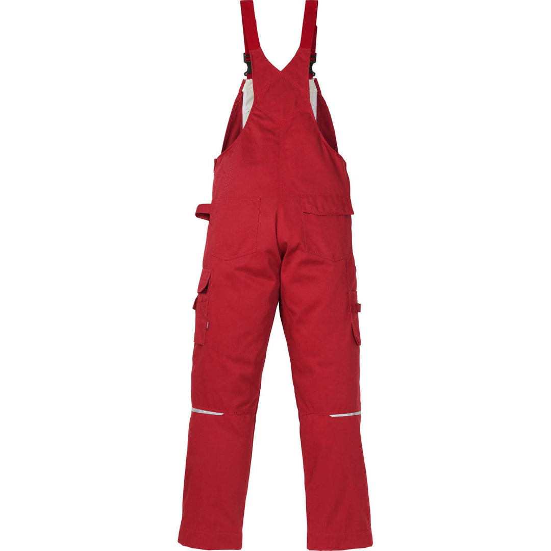 Fristads Kansas Icon One Bib and Brace Red Back1#colour_red