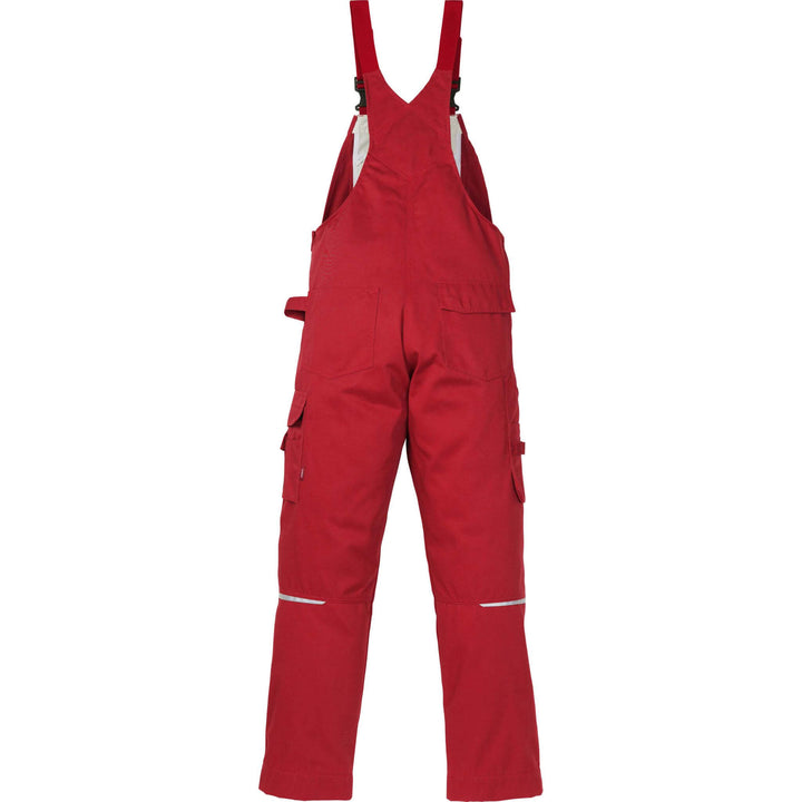 Fristads Kansas Icon One Bib and Brace Red Back1#colour_red