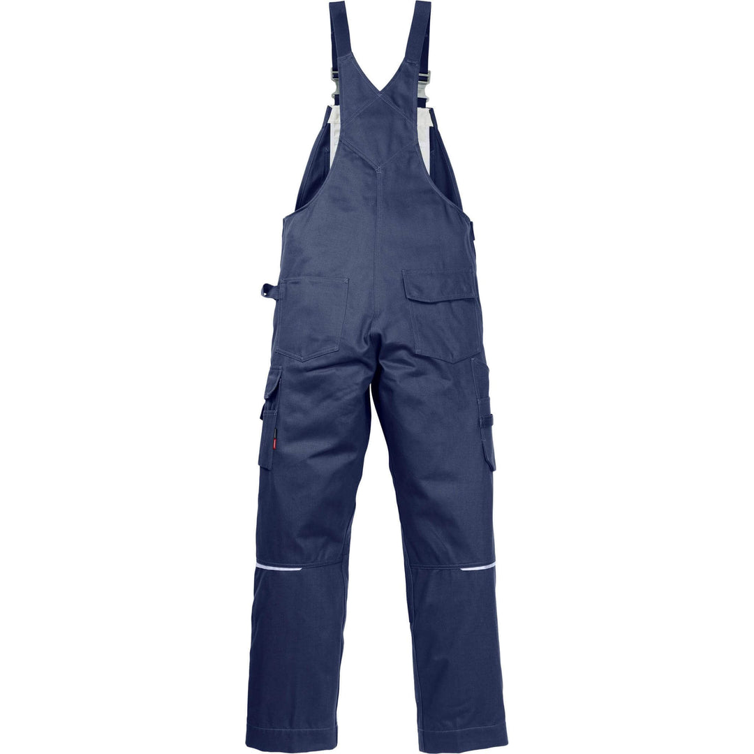 Fristads Kansas Icon One Cotton Bib and Brace Navy Back1#colour_navy