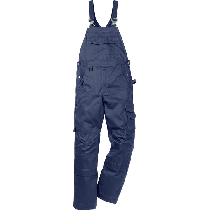 Fristads Kansas Icon One Cotton Bib and Brace Navy Front1#colour_navy