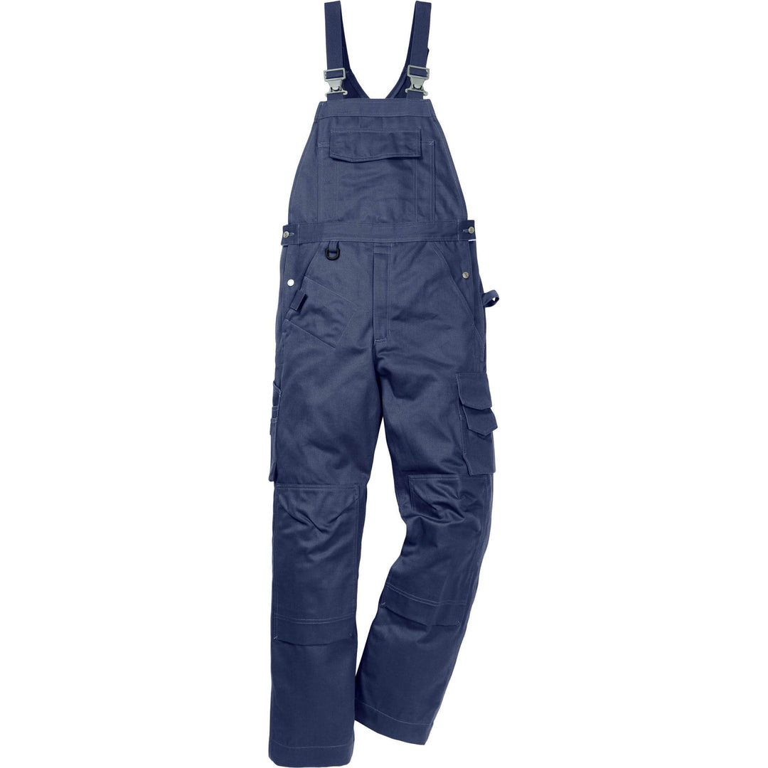 Fristads Kansas Icon One Cotton Bib and Brace Navy Front1#colour_navy