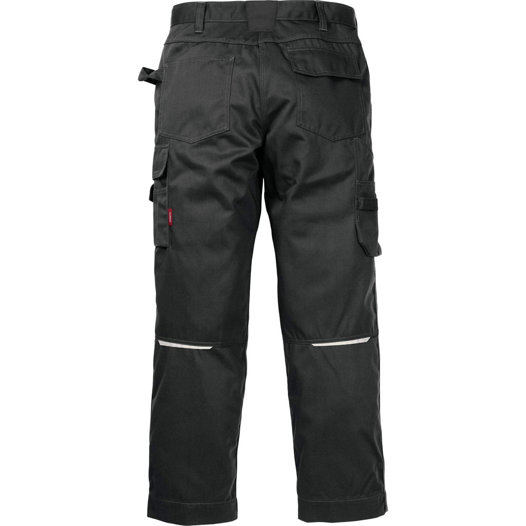 Fristads Kansas Icon One Cotton Trousers Black Back1#colour_black