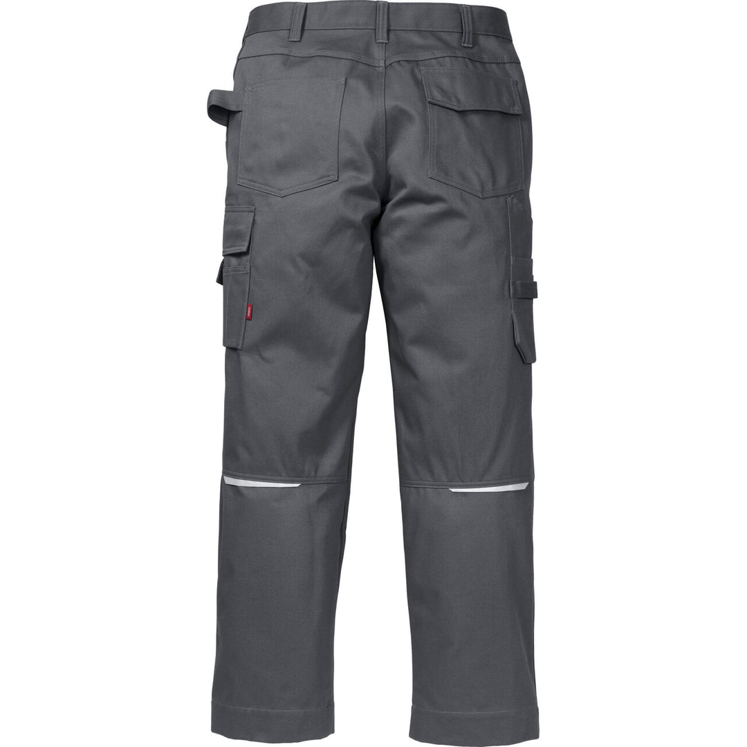 Fristads Kansas Icon One Cotton Trousers Dark Grey Back1#colour_dark-grey