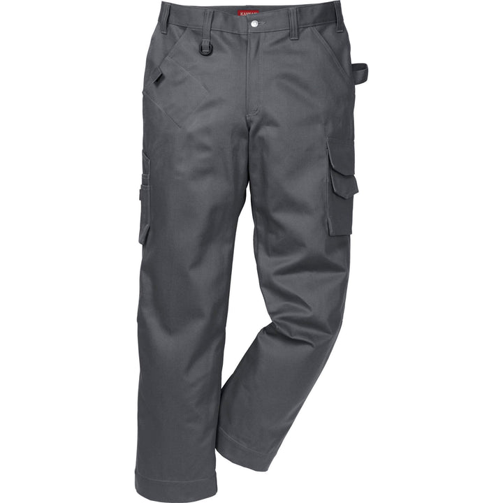 Fristads Kansas Icon One Cotton Trousers Dark Grey Front1#colour_dark-grey