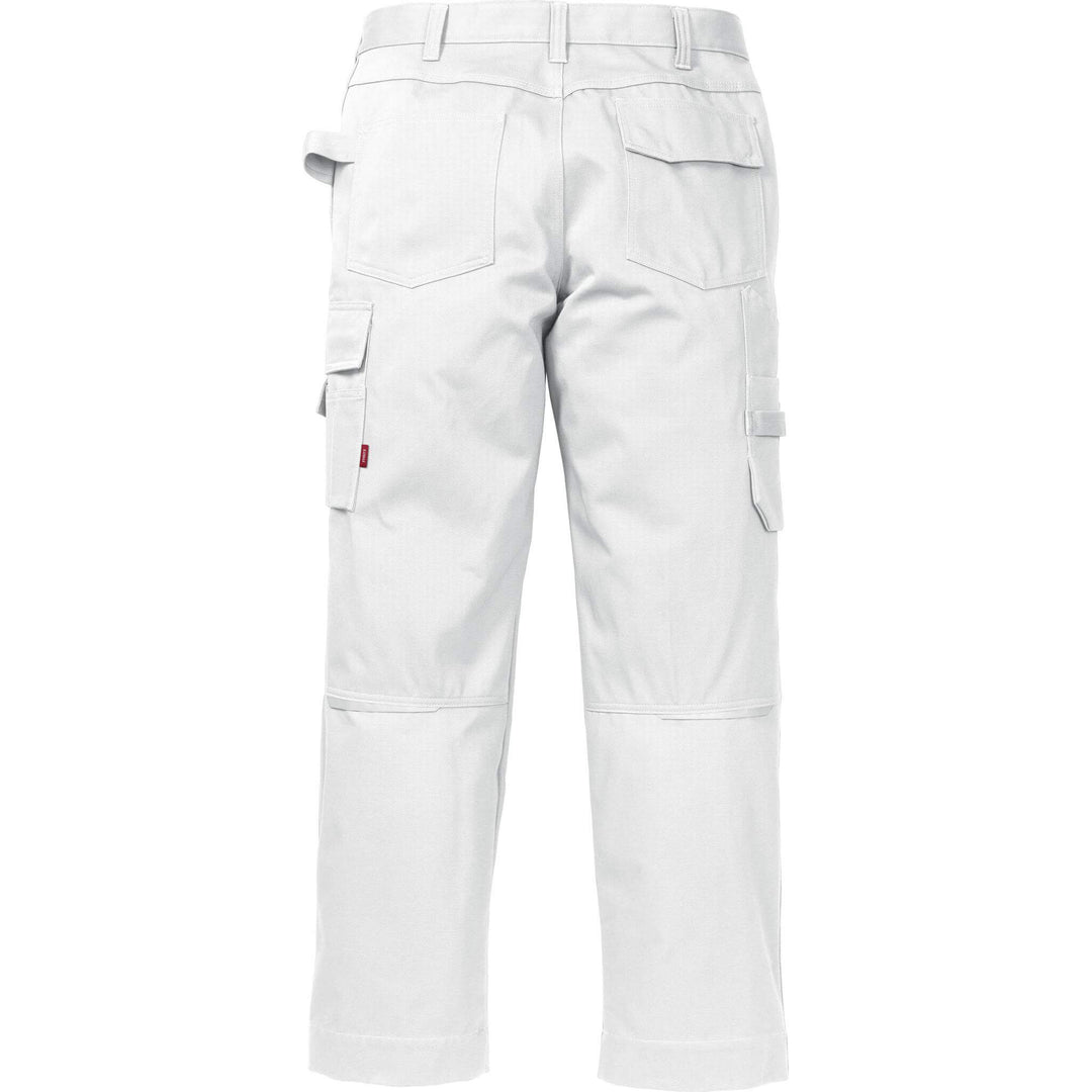 Fristads Kansas Icon One Cotton Trousers White Back1#colour_white