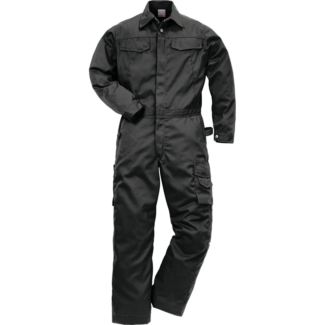 Fristads Kansas Icon One Coverall Black Front1#colour_black