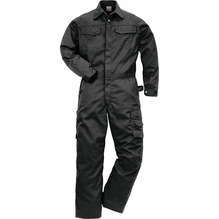 Fristads Kansas Icon One Coverall Black Front1#colour_black