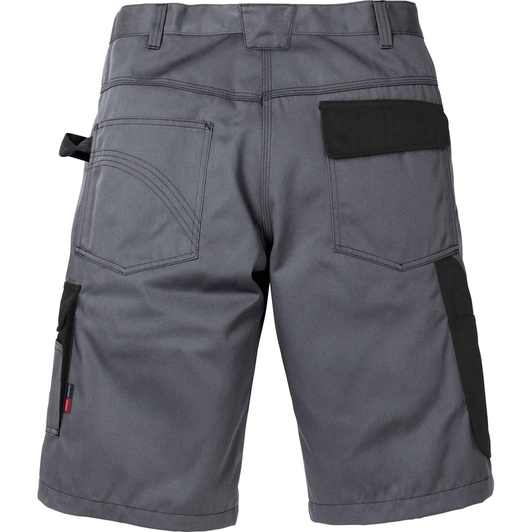 Fristads Kansas Icon Shorts Grey/Black Back1#colour_grey-black