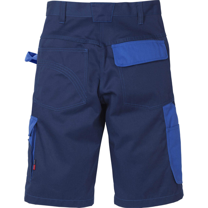 Fristads Kansas Icon Shorts Navy/Royal Back1#colour_navy-royal