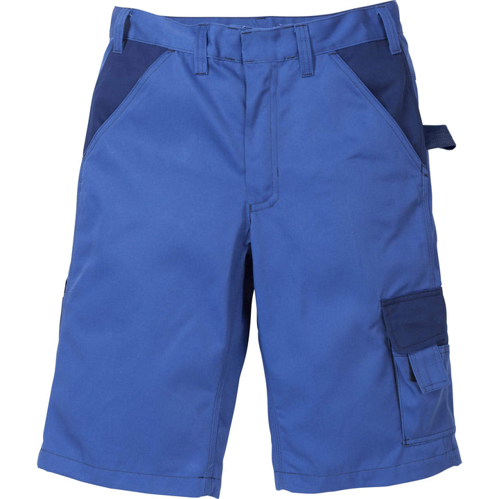 Fristads Kansas Icon Shorts Royal/Navy Front1#colour_royal-navy