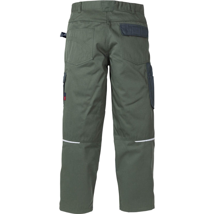 Fristads Kansas Icon Trousers Light Army Green/Army Green Back1#colour_light-army-green-army-green