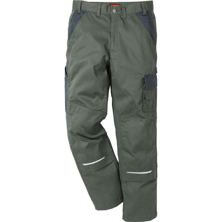 Fristads Kansas Icon Trousers Light Army Green/Army Green Front1#colour_light-army-green-army-green