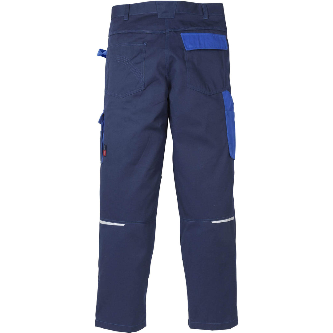 Fristads Kansas Icon Trousers Navy/Royal Back1#colour_navy-royal