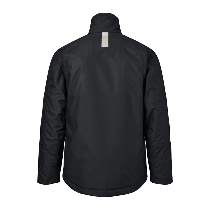 Fristads Kansas Icon X WAterproof Breathable Stormsafe Insulated Winter Jacket Black Back1#colour_black