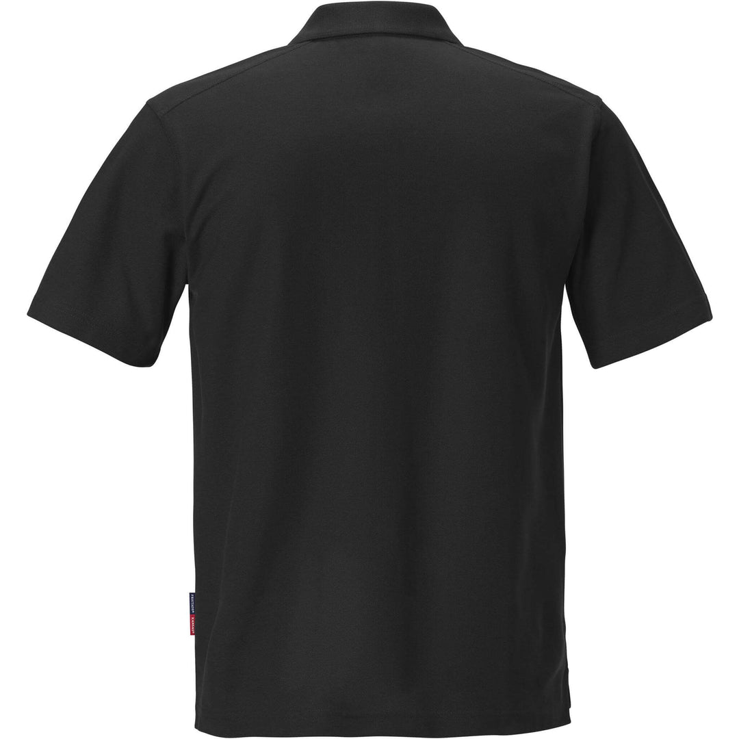 Fristads Kansas Match Polo Shirt Black Back1#colour_black