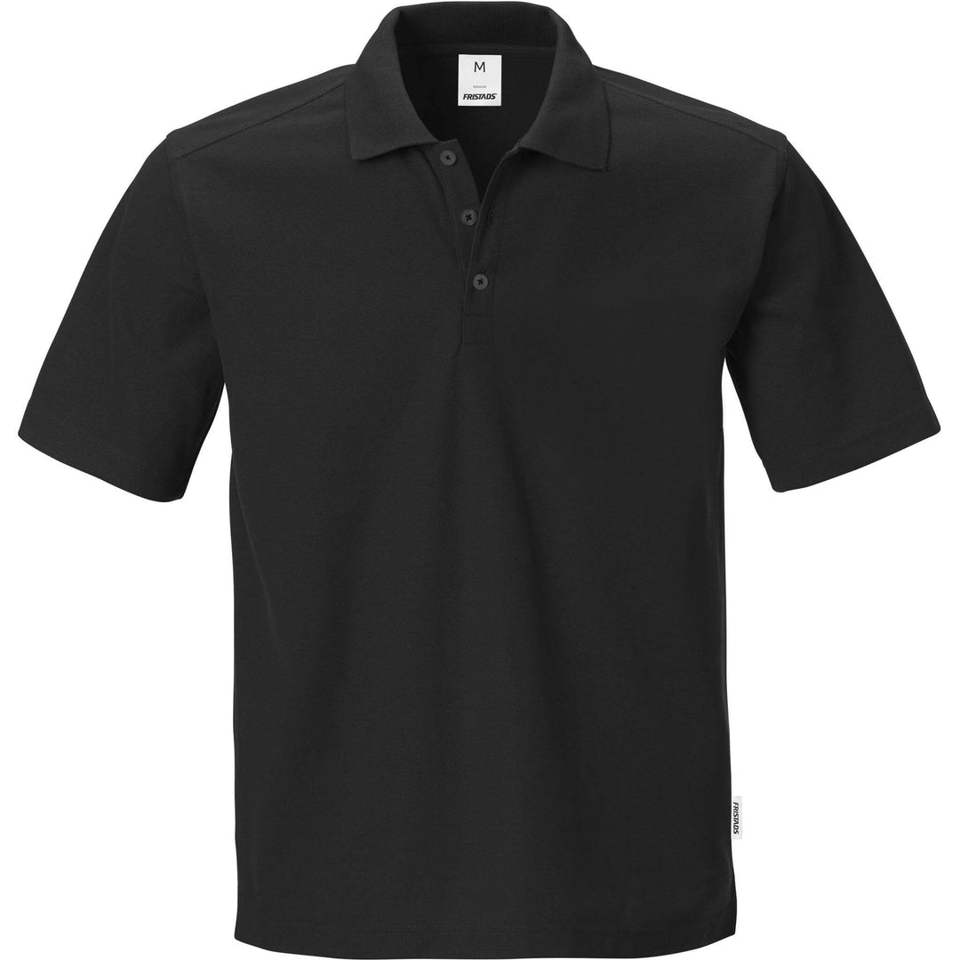 Fristads Kansas Match Polo Shirt Black Front2#colour_black