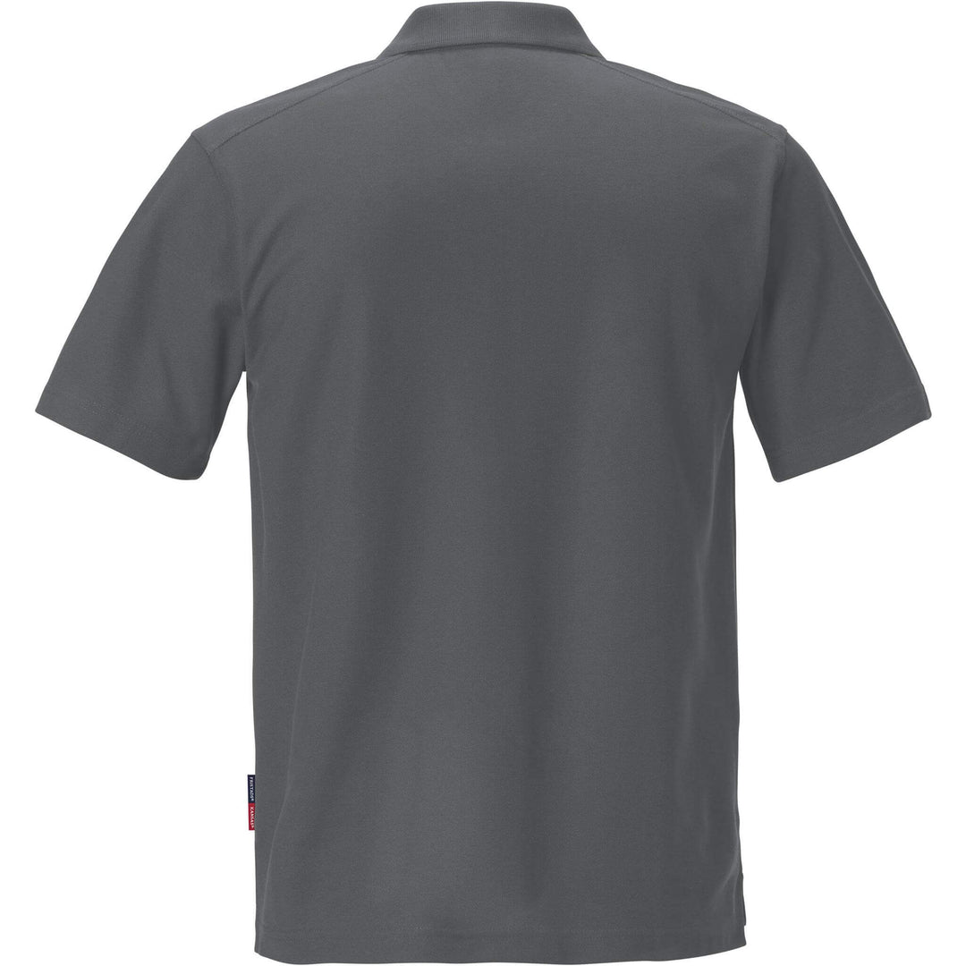 Fristads Kansas Match Polo Shirt Dark Grey Back1#colour_dark-grey