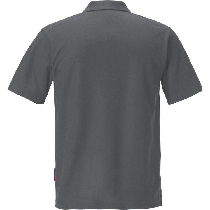 Fristads Kansas Match Polo Shirt Dark Grey Back1#colour_dark-grey