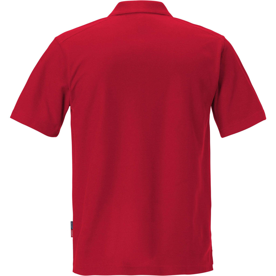 Fristads Kansas Match Polo Shirt Red Back1#colour_red