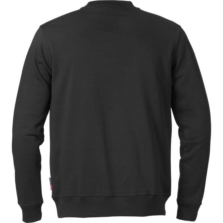 Fristads Kansas Match Sweatshirt Black Back1#colour_black
