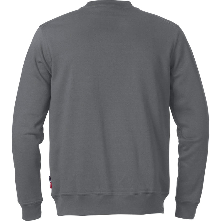 Fristads Kansas Match Sweatshirt Dark Grey Back1#colour_dark-grey