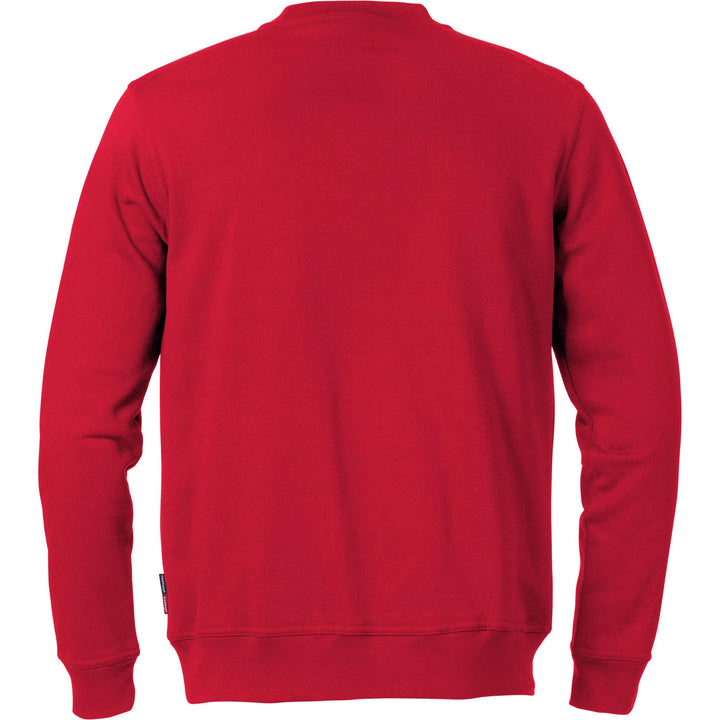 Fristads Kansas Match Sweatshirt Red Back1#colour_red