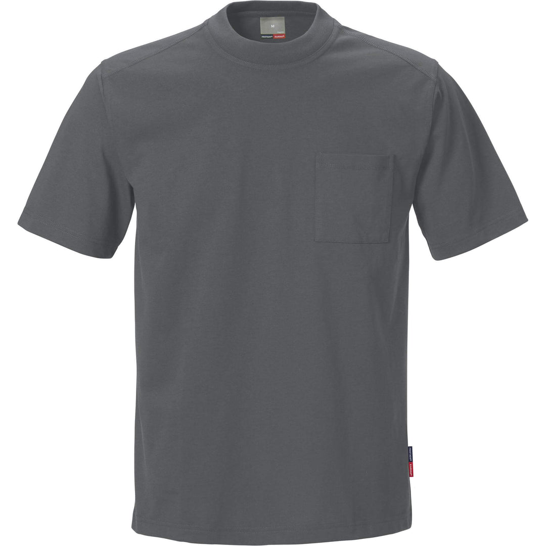 Fristads Kansas Match T-Shirt Dark Grey Front1#colour_dark-grey