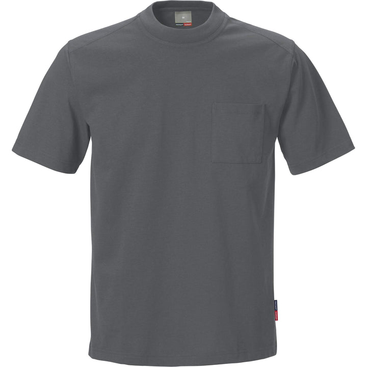 Fristads Kansas Match T-Shirt Dark Grey Front1#colour_dark-grey