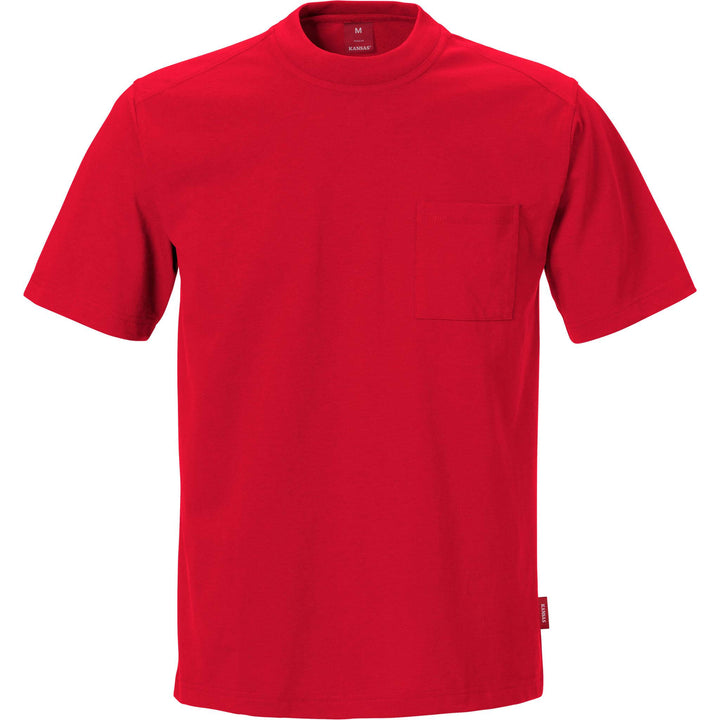 Fristads Kansas Match T-Shirt Red Front1#colour_red