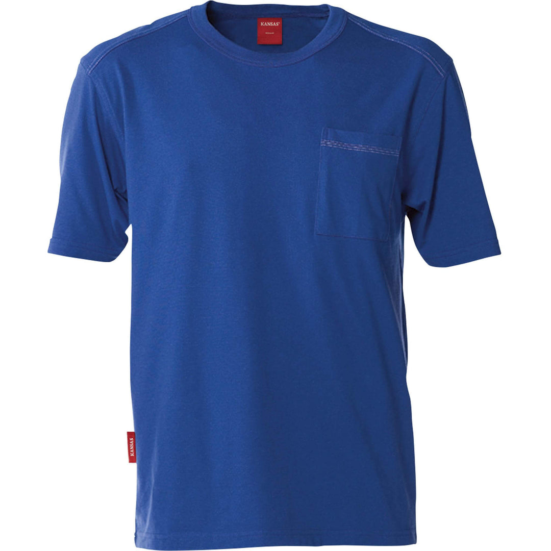 Fristads Kansas Match T-Shirt Royal Blue Front1#colour_royal-blue