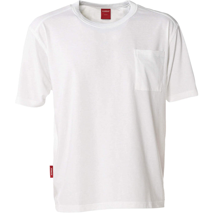 Fristads Kansas Match T-Shirt White Front1#colour_white