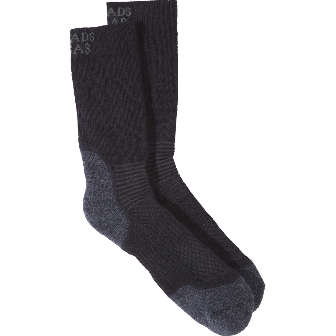 Fristads Kansas Moisture-Wicking Wool Socks - 929 US Black Front1#colour_black